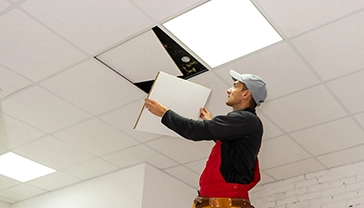 Ceiling light setup