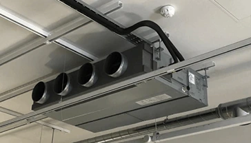 Ducted air conditioner system setup
